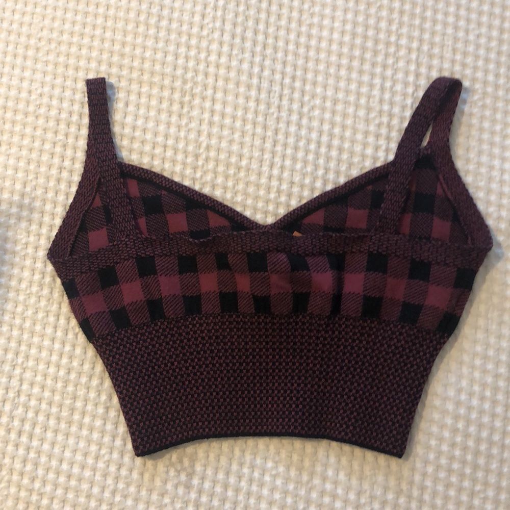 ALTUZARRA Tyler Gingham Crop Bralette - Picture 6 of 12